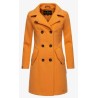 NANAKOO Manteau classique femme couleur abricot